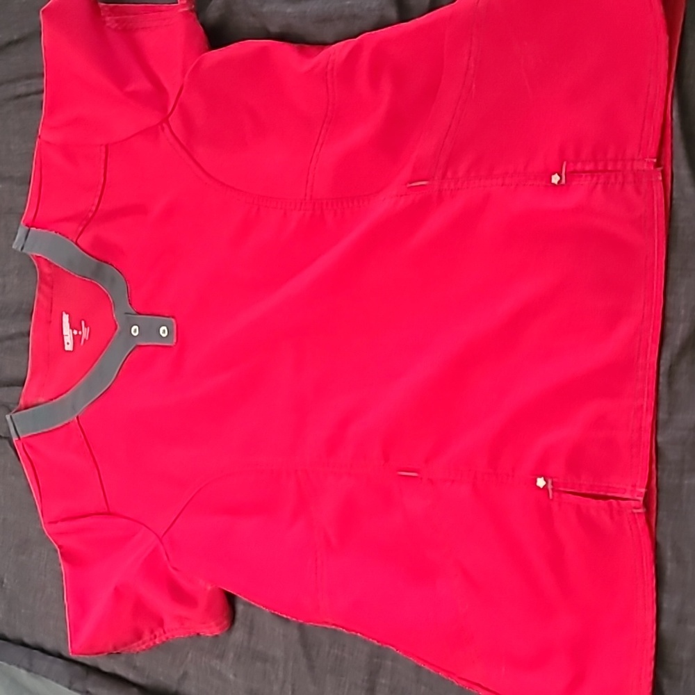 Scrub Star Red Top